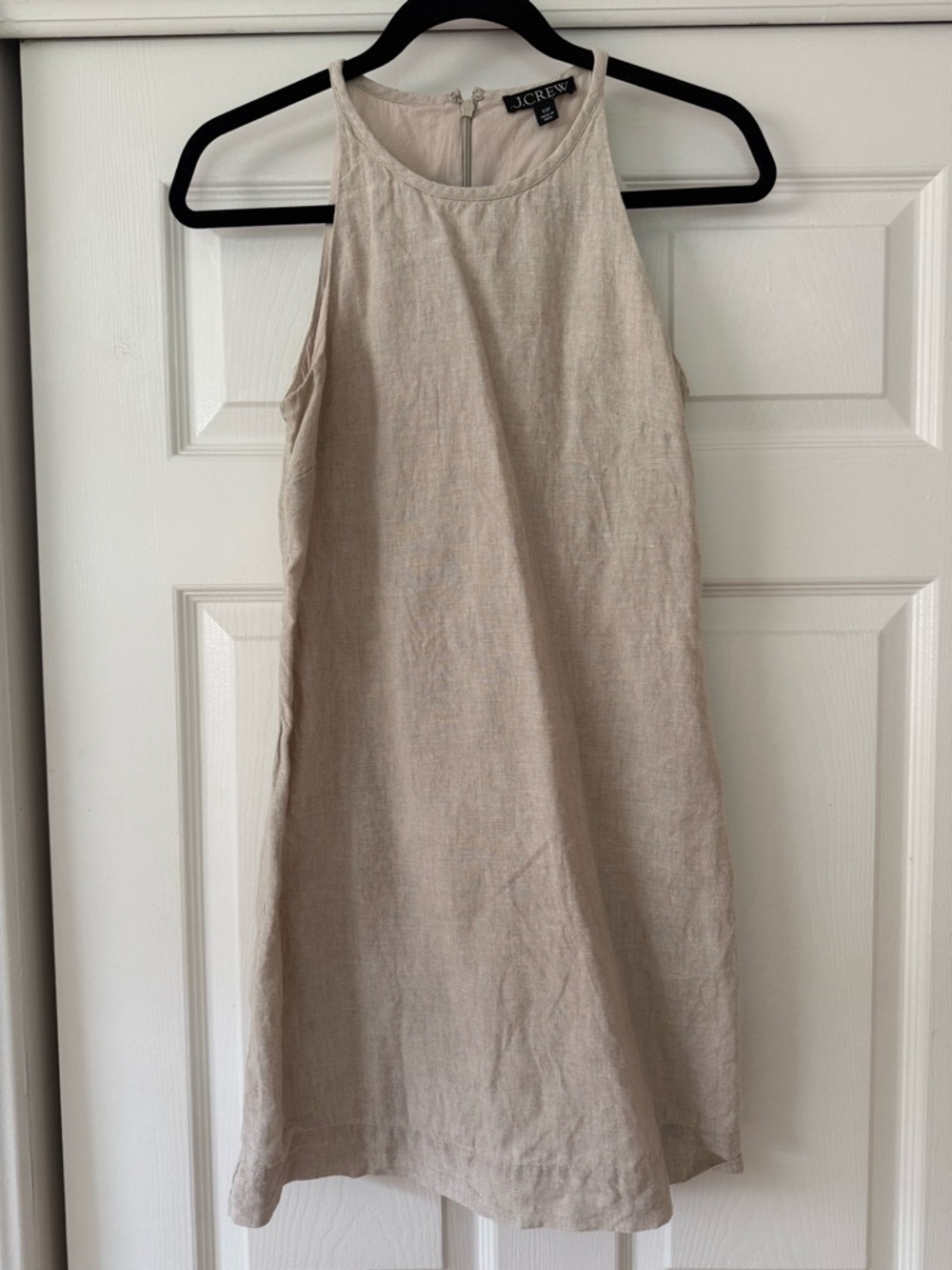 J.Crew 100% Linen Sleeveless Shift Dress